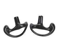 SUNGOOYUE Reemplazo de Moldes para Orejas de Silicona Negra Pequeña y Delicada para Kits de Audio de Tubo de Bobina, Cómodo de Uso, 2 Paquete (Pequeño (13x15 cm, necesita 3 3 batería))