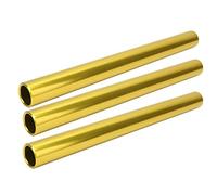 SUNGOOYUE Relé de relé de Aleación de Aluminio 3pcs, Batones de Combate de Sprint con Calma para la Naturaleza y Dentro (GOLD)