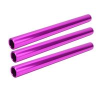 SUNGOOYUE Relé de relé de Aleación de Aluminio 3pcs, Batones de Combate de Sprint con Calma para la Naturaleza y Dentro (Violeta)