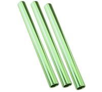 SUNGOOYUE Relé de relé de Aleación de Aluminio 3pcs, Batones de Combate de Sprint con Calma para la Naturaleza y Dentro (GREEN)