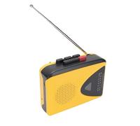 SUNGOOYUE Reproductor de Casete Retro, Grabadora Retro, Reproductor de Cinta, Radio Am FM con Altavoz, Micrófono, Conector para Auriculares para Viajes en Casa Al Aire Libre