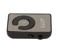 SUNGOOYUE Reproductor de MP3, Reproductor de Música Portátil con Clip Trasero con Memoria Ampliable de 8 GB y Radio FM, para Ejercicios Deportivos y Viajes Al Aire Libre (Black)