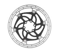 SUNGOOYUE Rotor de Freno de Disco de Bicicleta, Disco Flotante de Superficie de Freno de Acero con Soporte de Fibra de Carbono Premium, con 6 Pernos, para Bicicleta de Montaña y C