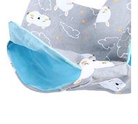 SUNGOOYUE Saco de Dormir para Hámster, Hamaca de Lona de Doble Capa para Mascotas con Forro de Terciopelo, Cama Colgante para Hámsteres, Ratas, Cobayas, Diseño de 4 Ganchos para Descanso en