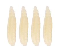 SUNGOOYUE Se?uelo Suave de Larva de Gusano Artificial, 200 Piezas 17 mm, se?uelo Suave de Larva de Gusano Artificial Peque?o, cebos de Pesca de Gusanos realistas