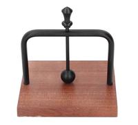 SUNGOOYUE Servilletero de Madera Maciza con Estante de Metal y Bola de Elevación para Mesa de Comedor en Casa, Restaurante, Cafetería (BLACK)
