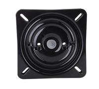 SUNGOOYUE Taburete de Bar Cuadrado, Placa Giratoria, Base Giratoria de Acero Laminado en Frío, 7,0 X 7,0 Pulgadas, Mecanismo Giratorio Silencioso de Rebote Automático de 180 Grados para Sillas de