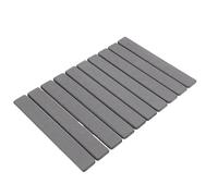 SUNGOOYUE Tapete para Secar Platos, Tapete de Cocina Plegable de Absorción Rápida de Diatomita para Platos, Tazas, Utensilios, Incluye Tapete Antideslizante y Papel de Lija de 23,6x15,4 (GREY)