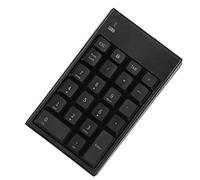 SUNGOOYUE Teclado Numérico Inalámbrico de 2,4 GHz, Teclado Numérico USB Negro Portátil para Ordenador Portátil