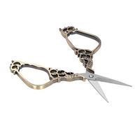 SUNGOOYUE Tijeras de Costura Vintage Tijeras de Bordar de Acero Inoxidable 12 Cm 4,7 Pulgadas Diseño Clásico de Ciruela para Costura Colección de Manualidades de Recorte de Belleza (Bronce)