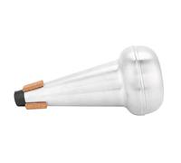 SUNGOOYUE Trombón Tenor Silenciador Recto Aleación de Aluminio Silenciador de Práctica 24,5 X 12 Cm Reducción de Sonido Ligero Proyección Clara para Grabación de Estudio Actuaciones en Vivo Ensayos
