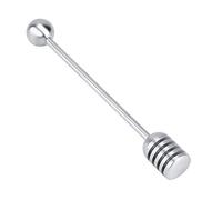 SUNGOOYUE Varilla para Agitar Miel de Acero Inoxidable 304, 6,1 X 0,79 X 0,79 Pulgadas, Cuchara Enrollada con Largo para Mezclar Jarabe de Miel, Panqueques de té