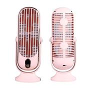 SUNGOOYUE Ventilador de Escritorio USB de 1800 MAh, Ventilador de Torre Silencioso con 5 Velocidades y Motor sin Escobillas para Dormitorio de Oficina en Casa (PINK)