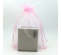 SUNGULF - 100 Bolsas de Organza con cordón de 16 x 22 cm, Fuerte Bolsa de Regalo para Caramelos, Joyas, Fiestas, Bodas