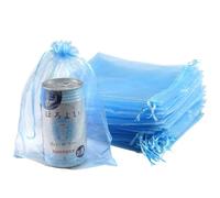 SUNGULF - 100 Bolsas de Organza con cordón de 16 x 22 cm, Fuerte Bolsa de Regalo para Caramelos, Joyas, Fiestas, Bodas