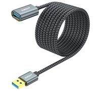 SUNGUY Cable Alargador USB 3.0, 4.5m USB A Macho A Hembra Cable Extension 5 Gbps para Impresora, Ratón, Teclado, Hub, Pendrive, Mando de PS3, VR Gafas, Disco Externo, Escáner, Cámara