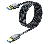 SUNGUY Cable USB 3.0 Tipo A Macho a Tipo A, 2m, 5Gbps para Ordenador, Portátil, Disco Duro SDD, DVD, Cámaras