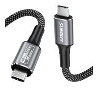 SUNGUY Cable USB 4 para cable Thunderbolt 4 de 1,5 m, sincronización de datos de 40 Gbps, 8K/6K a 60Hz, carga rápida de 240 W, cable USB C Thunderbolt, compatible con iPhone 15/16 Pro, MacBook Pro
