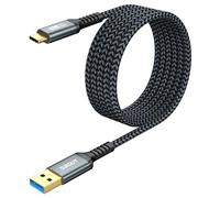 SUNGUY Cable USB C, 2 piezas 2m 5Gbps Cable USB A USB C, Cable USB C Carga Rapida compatible con iPhone 16/15 Pro Max, Galaxy S24, Google Pixel 8/8 Pro, Android Auto, Huawei P40/P30, MacBook Pro