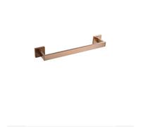 SUNGVA Accesorios de baño de oro rosa cepillado, accesorios de baño cuadrados, soporte para papel higiénico, soporte para toallas, barra, gancho para bata, toallero, 1 barra de 40 cm, 1