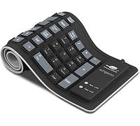 Sungwoo Teclado plegable de silicona con cable USB impermeable Printbox Teclado para PC Portátil Negro / Gris