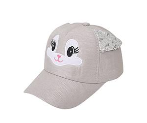 Sunhat Beret Ovejas Sombrero Suave Gorro Comics Sun Boy Baby Béisbol Conejo Sombrero Gorra con Gafas de Sol, gris, Talla única