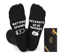 Sunia Chaussette Homme Humour,Chaussettes Antidérapantes pour hommes,Idee Cadeau Anniversaire Homme Noel Fête des Pères,Cadeau Rigolo Humoristique,Idee Cadeau pour Papa Grand Pere Son Mari Ado Garçon