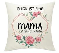Sunia Mama Geschenk Kissenbezug 45x45cm,Muttertagsgeschenk Weihnachten Geschenk für Mütter