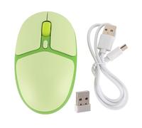 Sunicon 2.4G Mouse, 800 1200 1600 dpi Mobile Optical Cordless Mouse with USB Receiver and Charging Cable for Notebook Desktop Computer Office Gaming