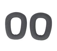 Sunicon 2 almohadillas de repuesto para los oídos, aislamiento acústico profesional, tela de lino de algodón transpirable, espuma viscoelástica, almohadillas suaves y cómodas para (Black)