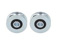 Sunicon 2 ruedas de rodamiento 40mm diámetro exterior 8mm agujero central guía polea eslinga polea