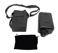 Sunicon 2L Wasserflasche, großes Fassungsvermögen, auslaufsicherer PVC-Wasserkrug mit Hüfttragetasche für Outdoor-Sportreisen (Black)