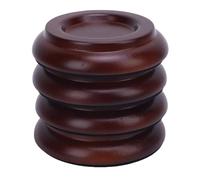 Sunicon 4 PCS Piano Caster Copa, Base de Espuma de Madera sólida Protector de Piso sin Deslizamiento Anti -Ruido Caster de Piano Vertical Universal para Piano de (Marrón)