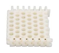 Sunicon Aparador de cables, orificio de 9 mm, herramienta de organización estrechamente dispuesta, orificio para cable de red, orificios para peine, organizador de cables de fibra (6x6 Holes)