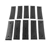 Sunicon Boat Trailer Bunk Slides Heavy Duty Black ABS 3in X 10in Smooth Launching Loading for Any Bunk Trailer 10 Piece Set with Screws