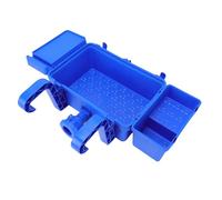 Sunicon Cesta de almacenamiento para piscina con dos portavasos, accesorios para piscinas de fondo, soporte colgante desmontable para piscina, apto para piscinas de fondo y bañeras
