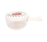 Sunicon Cesta de drenaje 2 en 1, cuenco para lavar y colar frutas, con asa plegable, adecuado para lavar frutas y verduras y un colador de agua para cocina/picnic (Braun)
