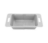 Sunicon Chest Freezer Basket, 15.7 to 20.5 Adjustable From Deep Storage Organizer Bin Divider, Capacity Expandable Kitchen Freezer Organization Accessories with Handle (Grey)