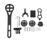 Sunicon Cycling Computer Mount Aluminum Alloy Extended Riding Computer Mount Bracket Set for Bryton (Black)