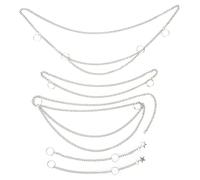 Sunicon Hair Braid Chain, 5PCS Hip Hop Punk Style Hair Braid Chain Hair Jewelry Chain Rings Ponytail Hair Accessories Dreadlocks Hair Chains DIY Hair Decoration Accessories