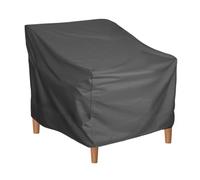 Sunicon Housse de chaise de patio, housse de mobilier d'extérieur, housse de chaise d'extérieur en tissu Oxford résistant à l'eau et à la poussière (Black)