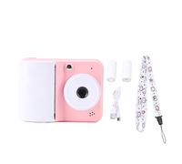 Sunicon Kids Camera Impresión instantánea, Cámara de Viaje portátil de niño pequeño Juguete con Papel Impreso para niñas Niños Edad 3-12 Navidad (Rosa)