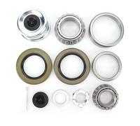 Sunicon Kit de roulement d'essieu de remorque de bateau, avec essieux tandem de 1,25 à 1,75 pouces, broche D42 de 5 200 à 7 000 lb, capuchons anti-poussière et bouchons en
