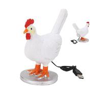 Sunicon Lámpara de Huevo de Pollo, lámpara de Pollo 3D, lámpara de Huevo LED Realista, luz Nocturna de Huevo de Pollo de Resina con iluminación cálida Regulable por USB para