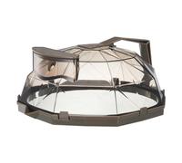 Sunicon Microwave Cover for Food Splatter, High Temperature Resistant Microwave Food Cover with Handle, Plate Guard Cover with Air Vent for Plates Bowls and Cups (Coffee)