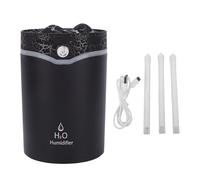 Sunicon Mini humidificador portátil USB Triple pulverizador silencioso volcán humidificador de escritorio con luz colorida para RV, oficina, dormitorio, etc.