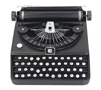 Sunicon Modelo de máquina de Escribir Antigua, decoración de máquina de Escribir Retro de Metal Modelo de máquina de Escribir Antigua portátil para hogares, Salas de Estar,