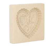 Sunicon Molde de para galletas, fácil liberación, reutilizable, lavable, tallado, prensa de galletas, molde para hornear en la cocina casera (Amor corazón y rosa)