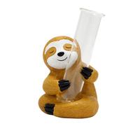 Sunicon paresseux Tube à essai fleur Vase décoration innovante résine Vase dessin animé Animal décorations pour la maison artisanat