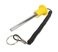 Sunicon Pasador de apilamiento de Pesas para Gimnasio, Pasador de Bloqueo selector magnético con cordón de Hierro, Pasador de Enganche de retención fácil de operar para (10MM*80MM)
